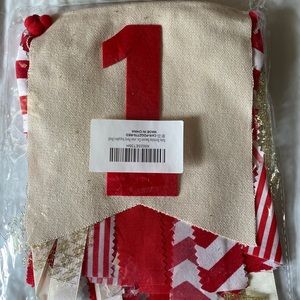 1st Baby Birthday Banner ; for High Chair One Banner Chair Tutu Skirt